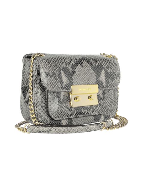 sacs michael kors bleu|Michael Kors snakeskin bag.